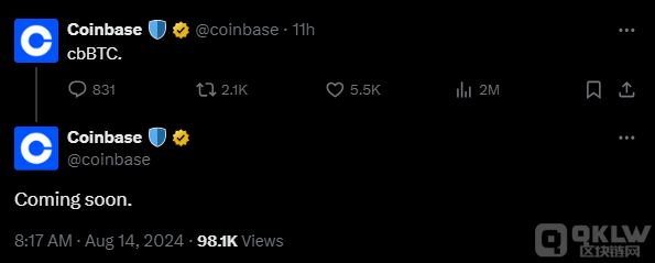 CoinbaseƳcbBTCTokensЈ(yng)҈DƬ